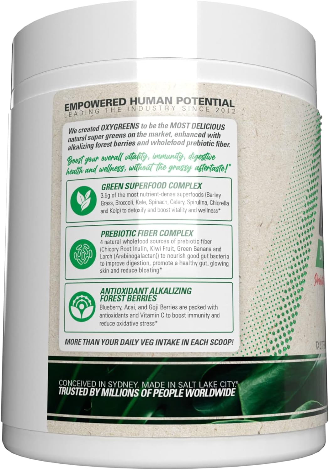2-Pack of EHP Labs OxyGreens Super Greens Powder - 30 Serves (Strawberry. Margarita)