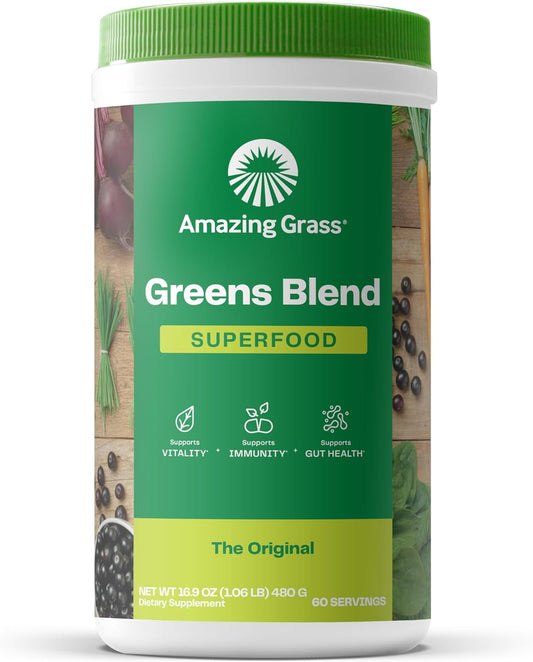 2-Pack of Amazing Grass Greens Blend Superfood (Original) – 60‑Serving
